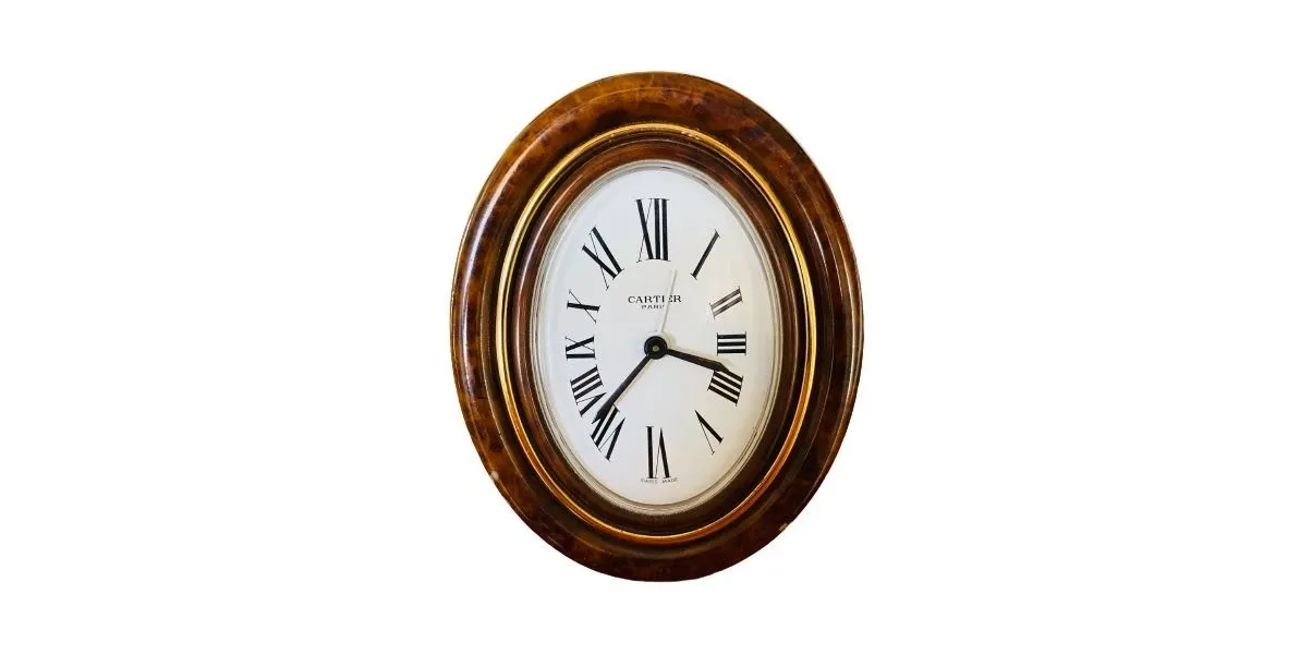 Vintage Les Must table clock, Cartier image