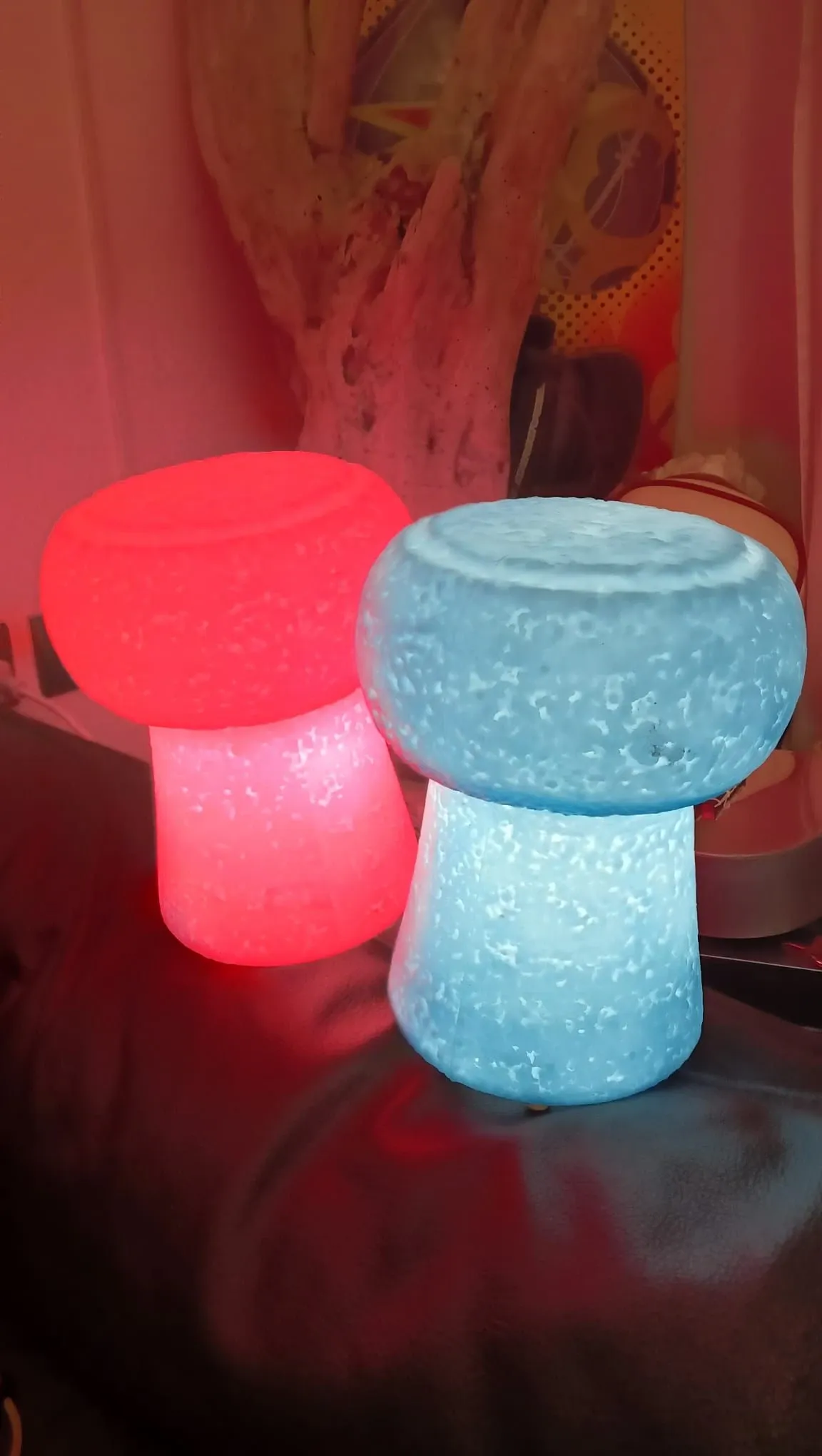 Petit Bouchon Lamps Red and Blue Pierfrancesco Arnone, Francolight 1
