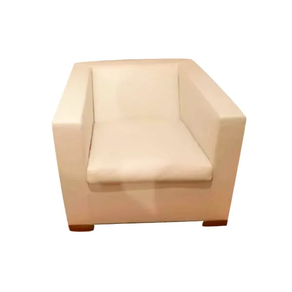 Suitcase armchair in leather (white), Minotti image