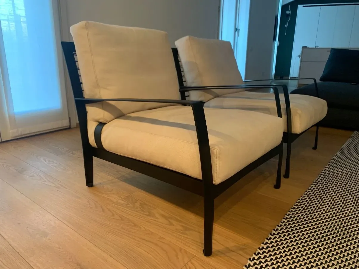 Set 2 poltrone Richard avorio, Minotti 5