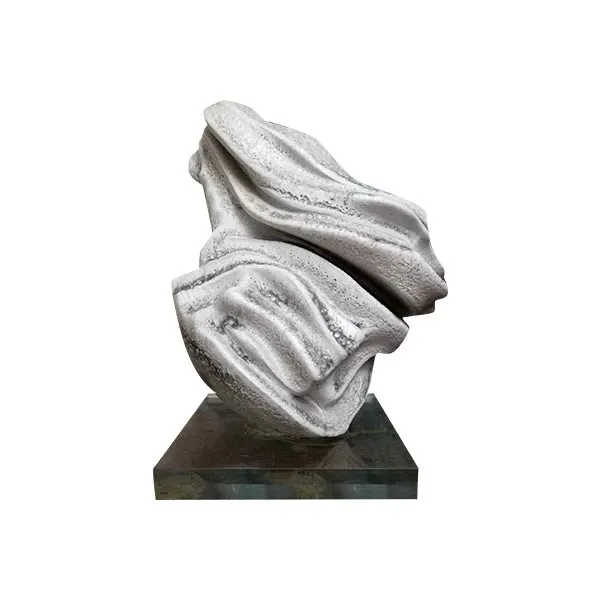 Glazed stoneware sculpture (white), Carlo Zauli 