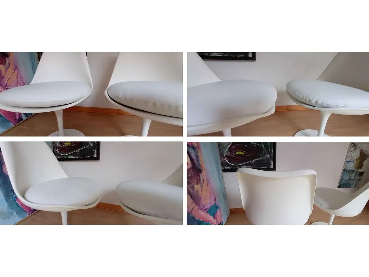 Set 2 sedie Tulip 769-S di Eero Saarinen (bianco) 10