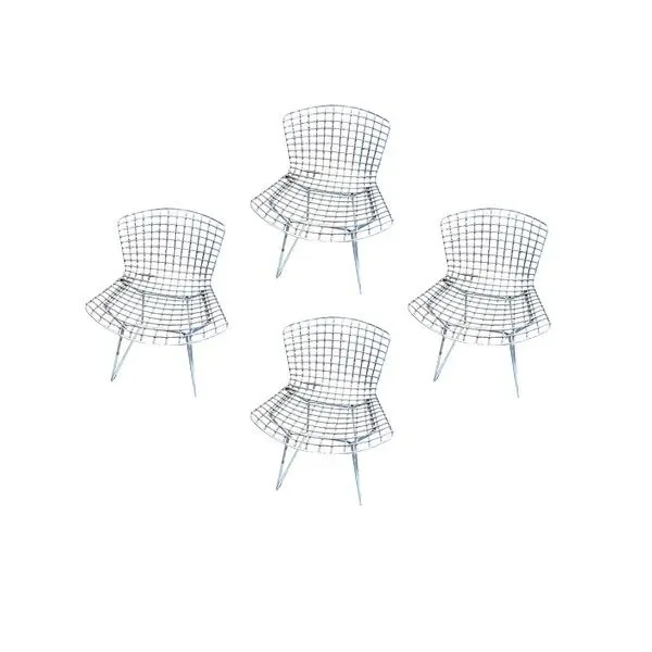 Set 4 sedie Bertoia Chair in tondino di acciaio, Knoll image