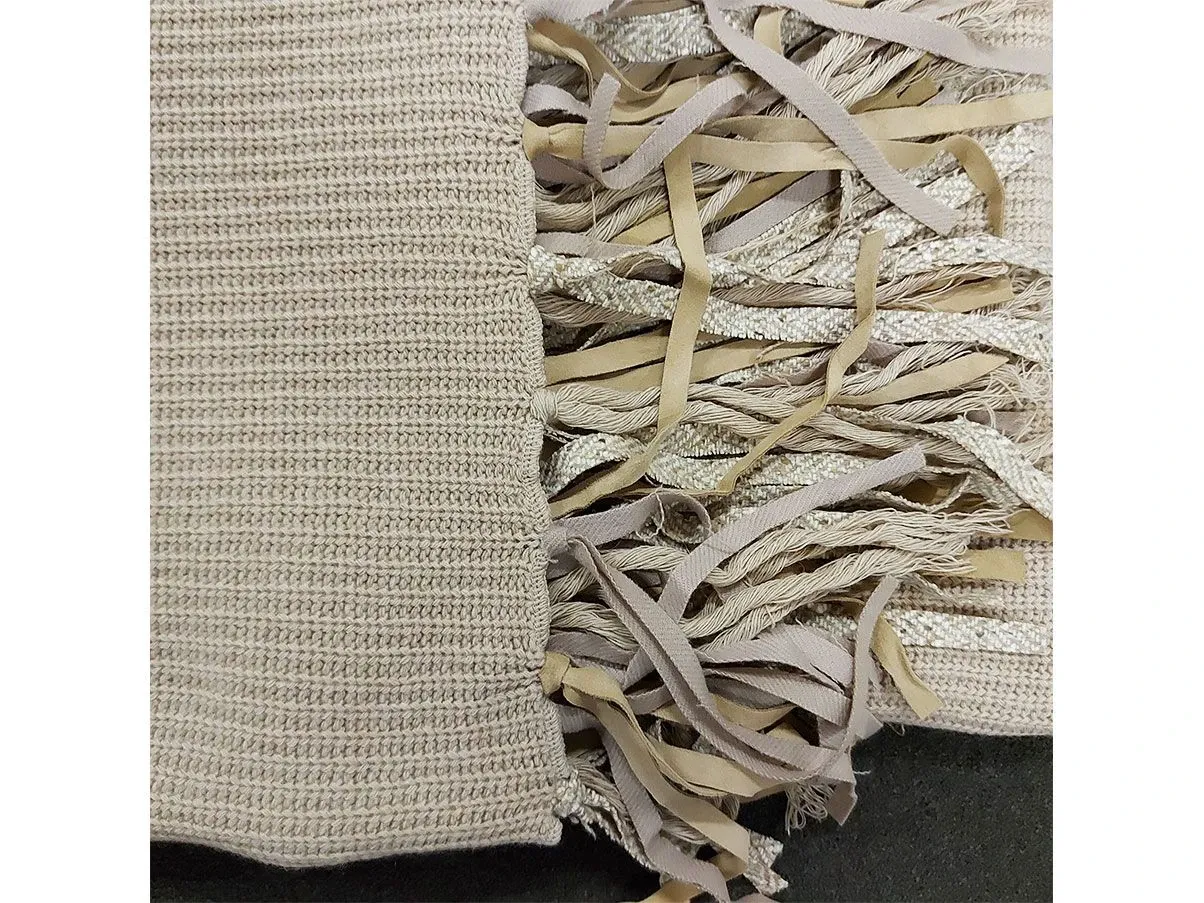 Maxiplaid Vintage con frange (beige), Ivano Redaelli 2