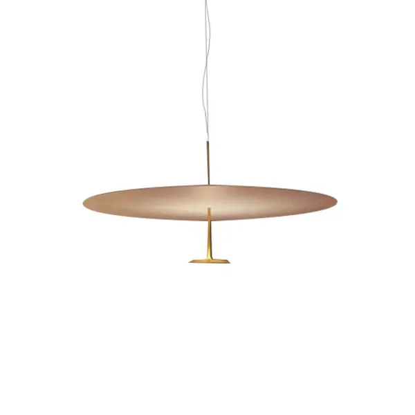 Dot 600 suspension lamp in anodized brass, Lumina 1
