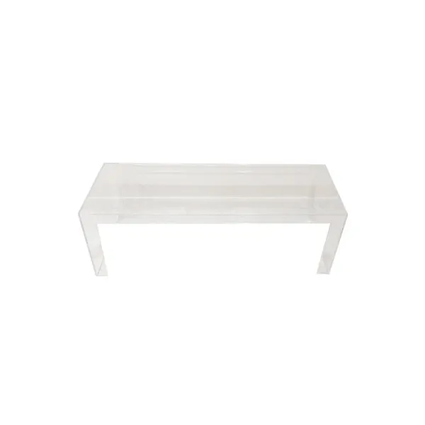 Transparenter Couchtisch aus Kunststoff 2