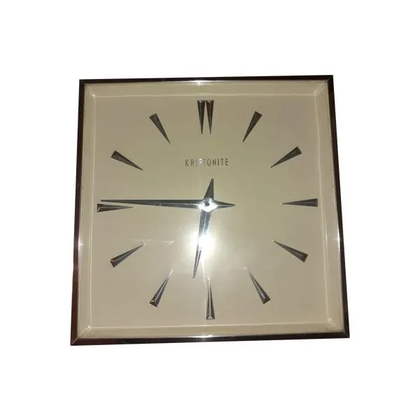 Vintage aluminum wall clock (1990s), Kriptonite image