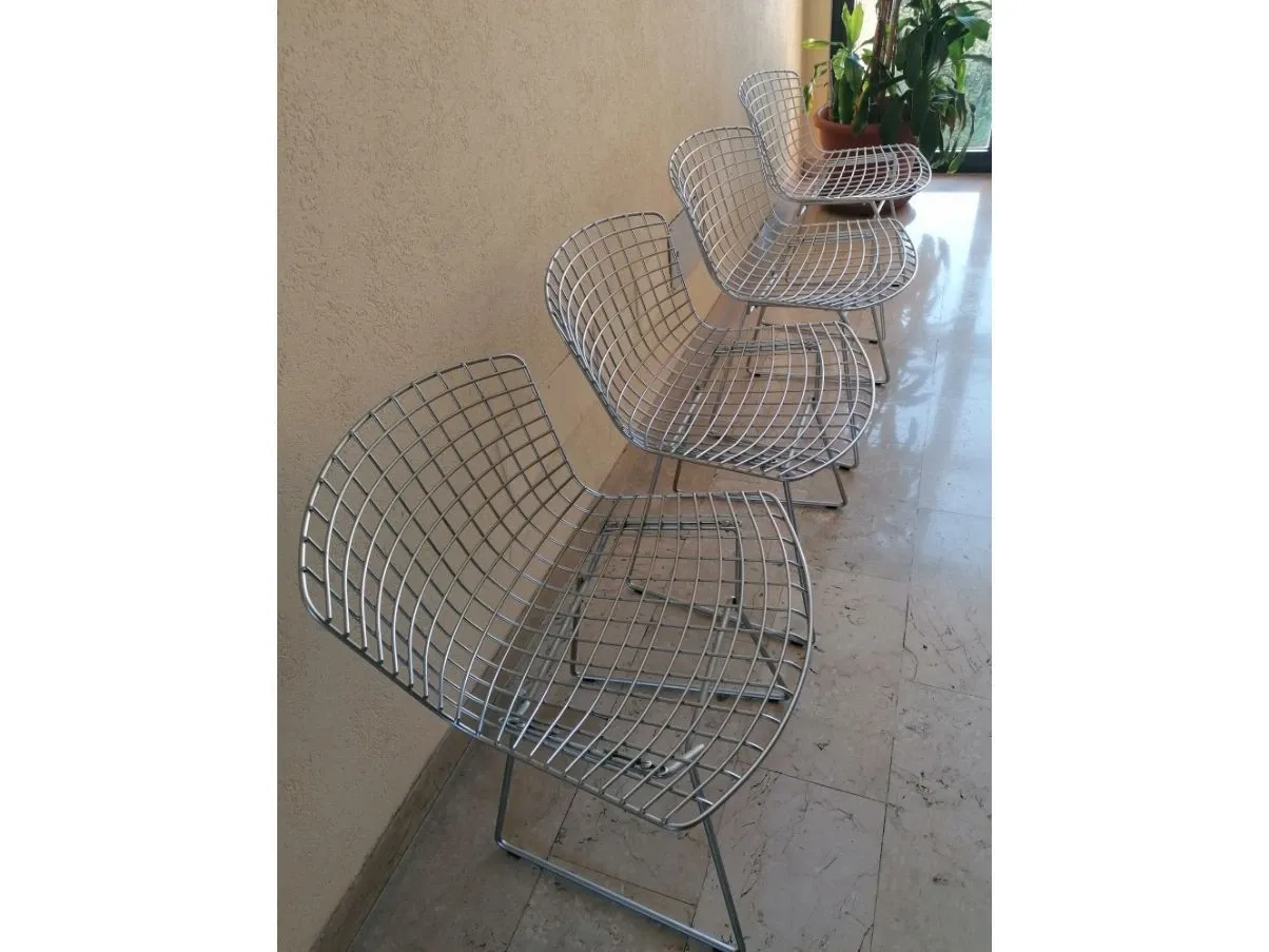 Set of 4 Bertoia armchairs, Knoll 2