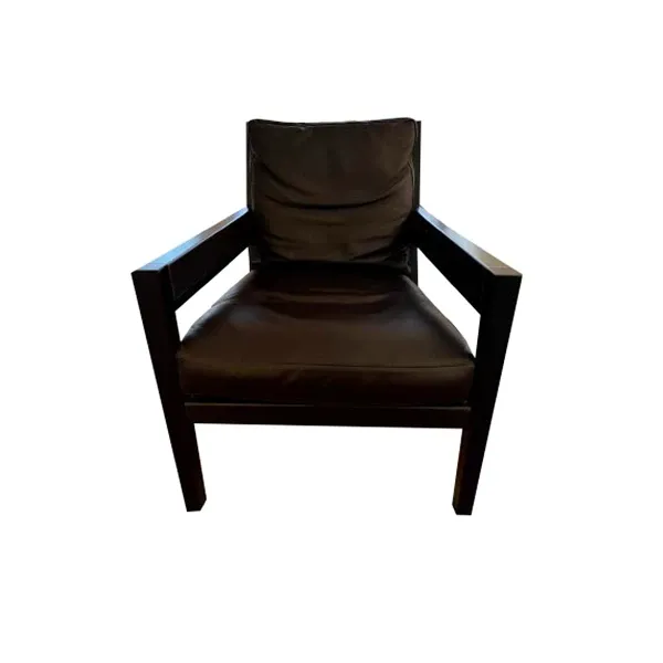 Poltrona Margaret in legno frassino e pelle 5