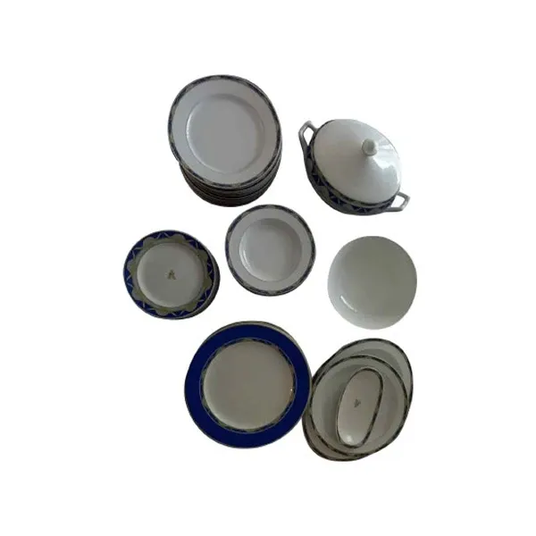 Vintage Limoges ceramic plates set image