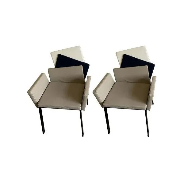 Set of 2 Karina metal armchairs, Compar image