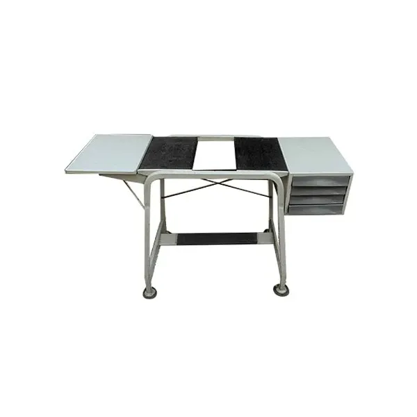 Vintage coffee table in iron (gray), Olivetti Synthesis image