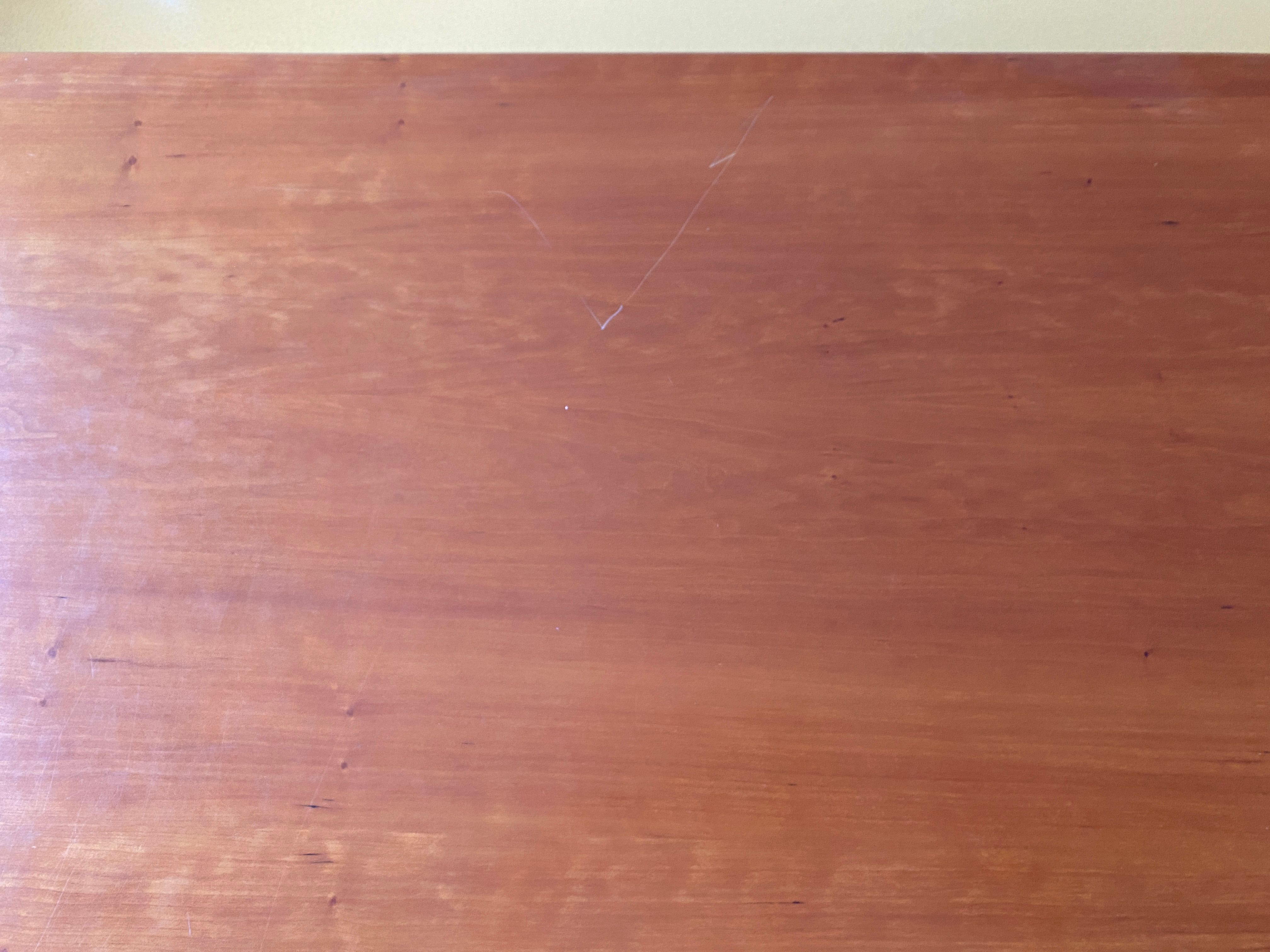 Frank Lloyd Wright Taliesin Rectangular Cherry Wood Dining Table Defects