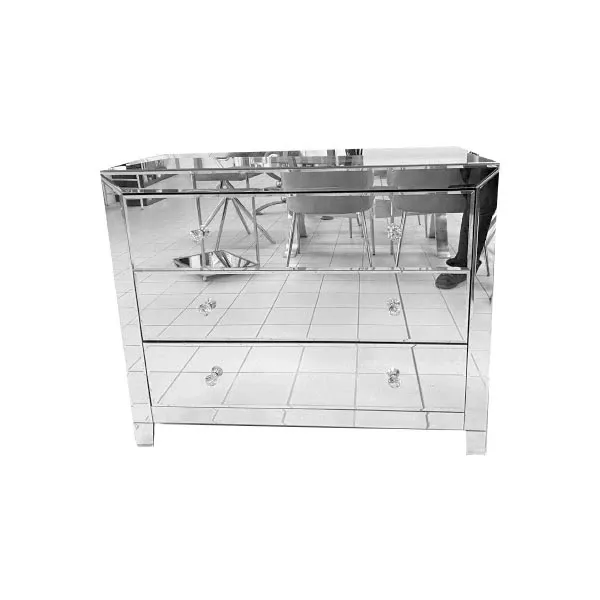 Luxury chest of drawers in mirrored glass, Kare Design image