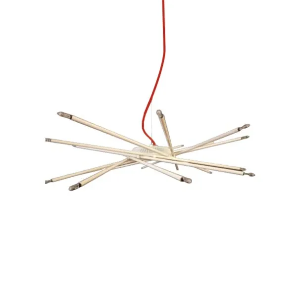 Lampada a sospensione Astri Slim in metallo (bianco), Bilumen 