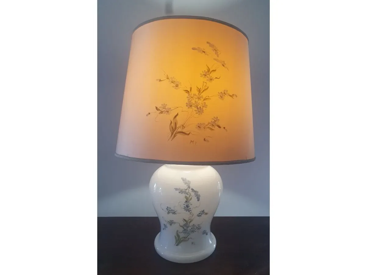 Vintage Murano glass table lamp (1980s), image