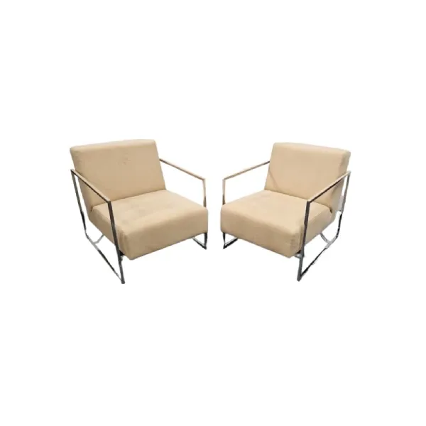 Set of 2 610 Sen armchairs in cream colour, Knoll image