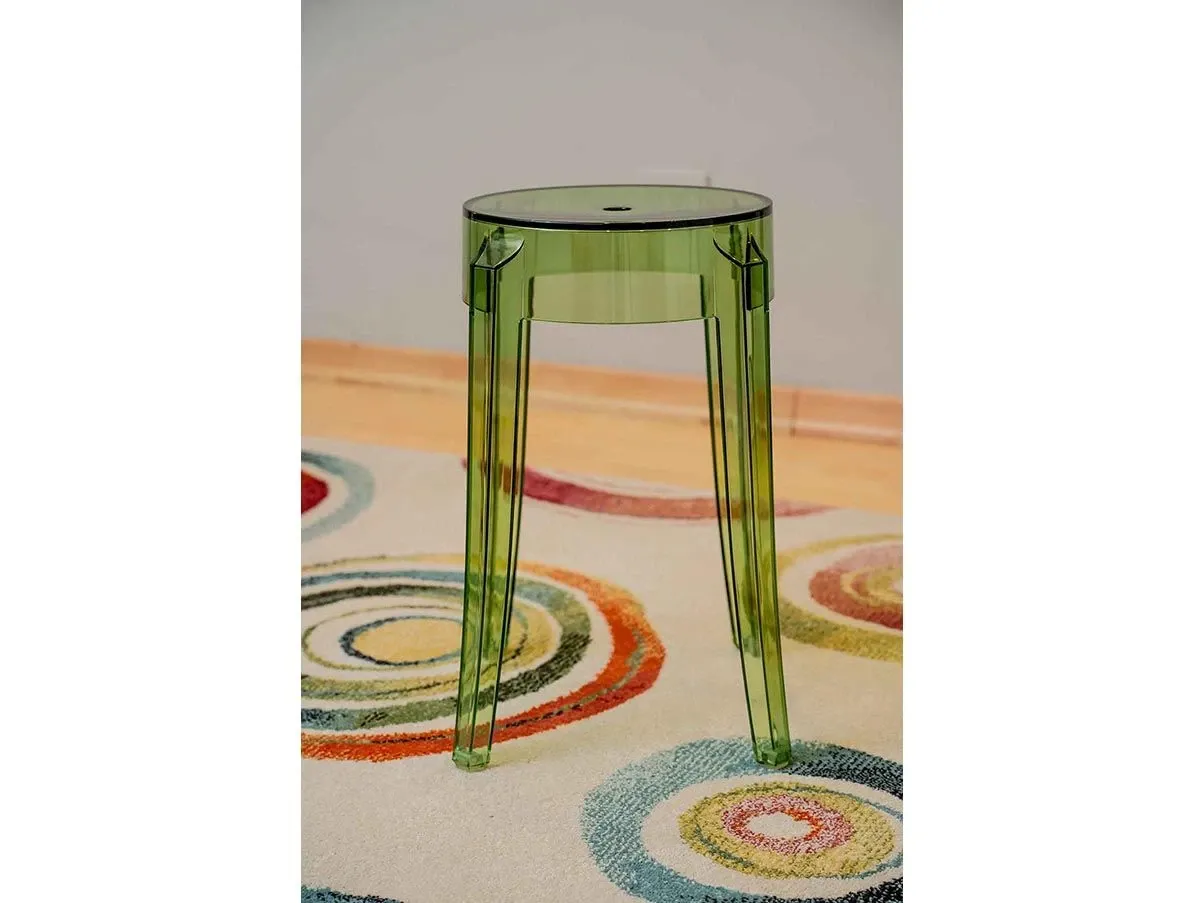 Sgabello Charles Ghost Philippe Starck (verde), Kartell 3