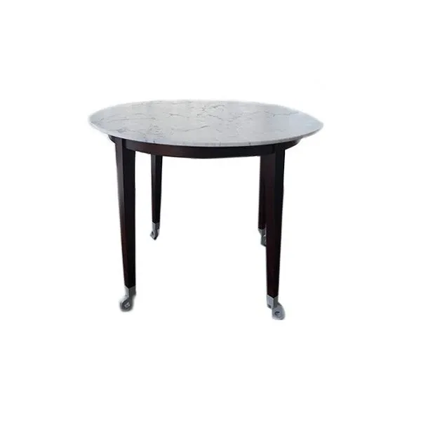 Neoz high table in Carrara marble with wheels, Driade image