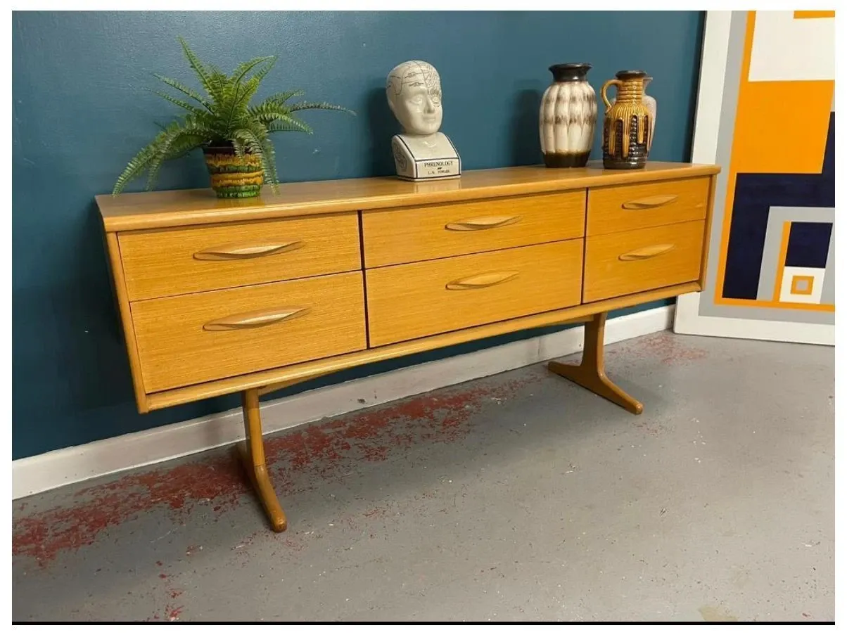 Vintage Teak Sideboard 60er Jahre 2