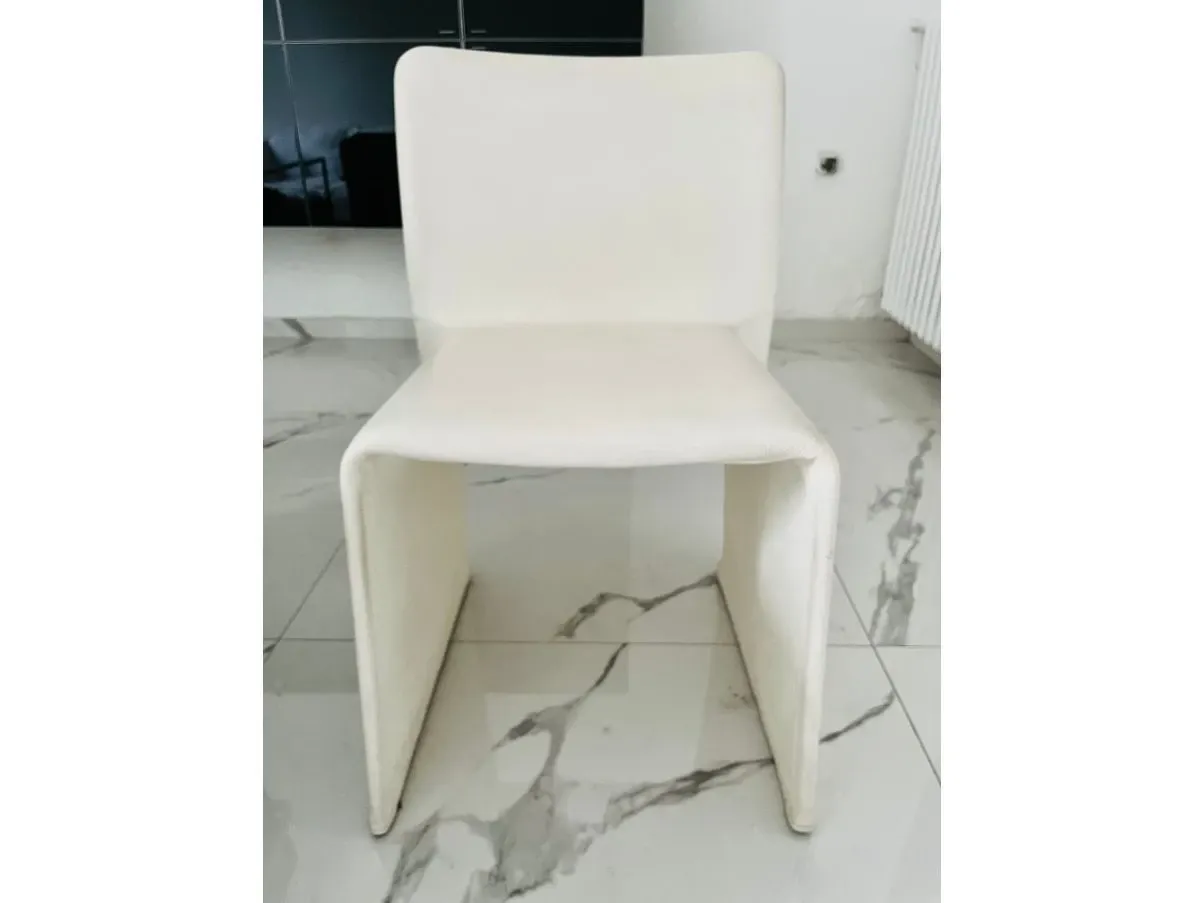 Glove white leather chair, Molteni&C 1