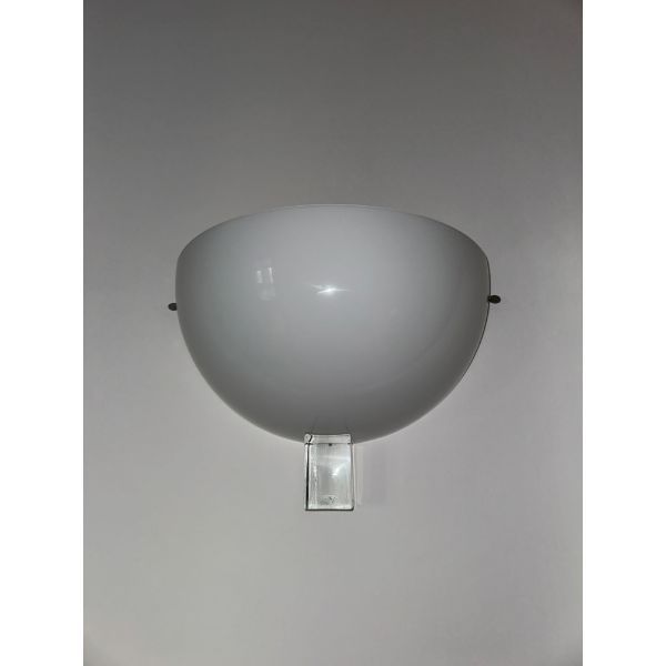 Victoria white glass wall light, Venini image