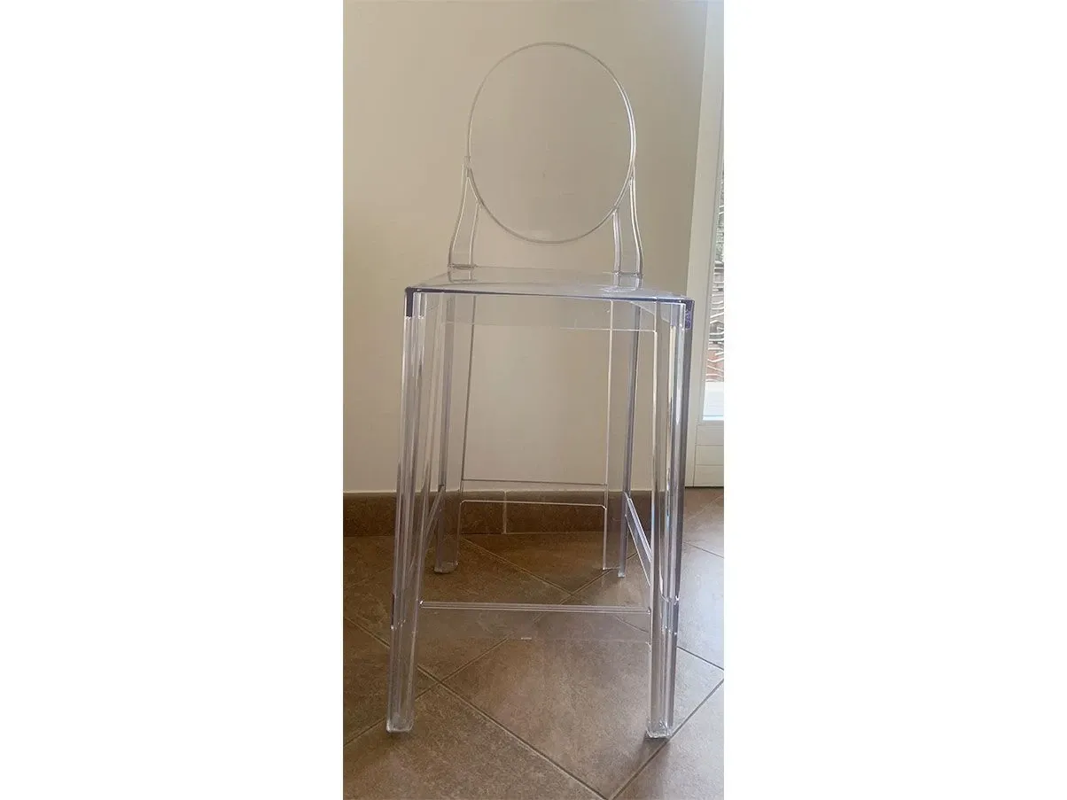 One More Barhocker aus transparentem Polycarbonat 