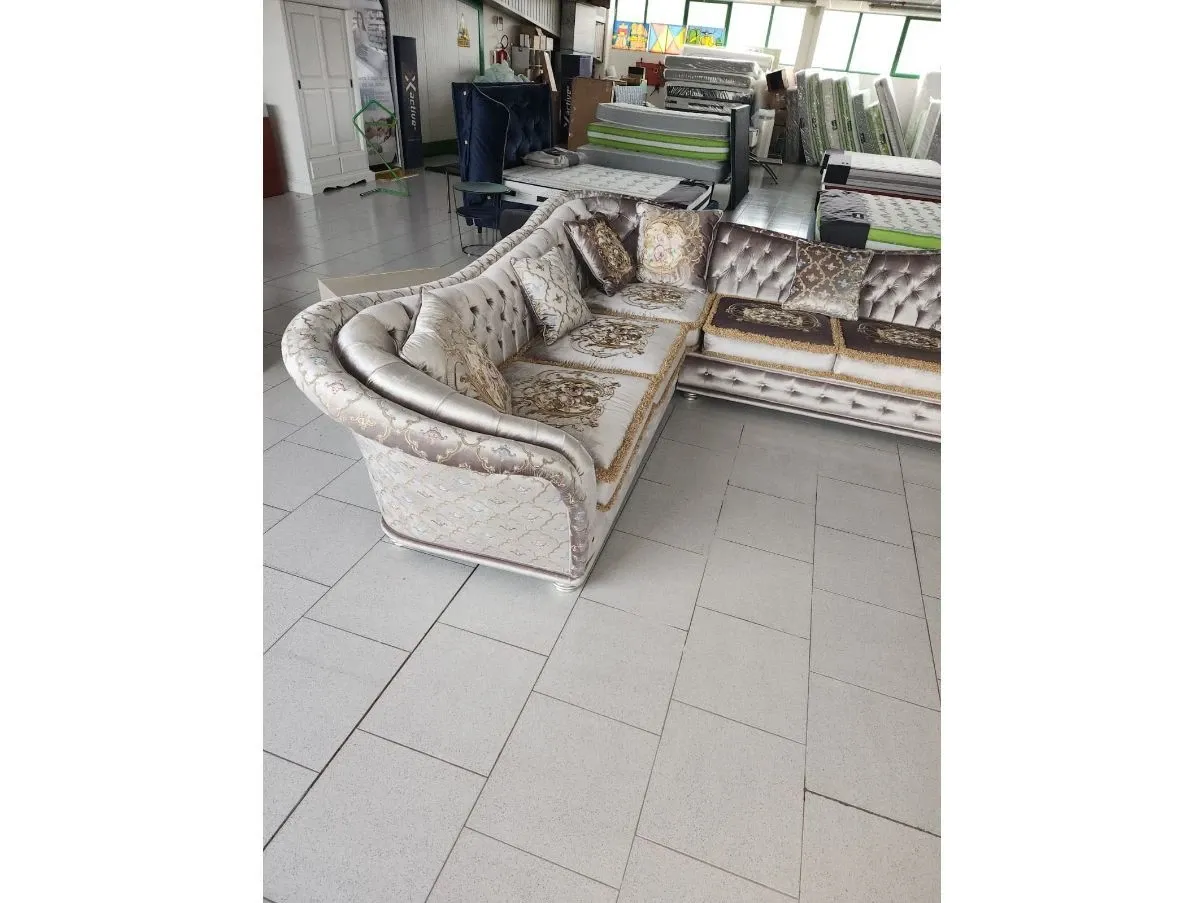 Principality of Monaco corner sofa with decorations, MD Work 6