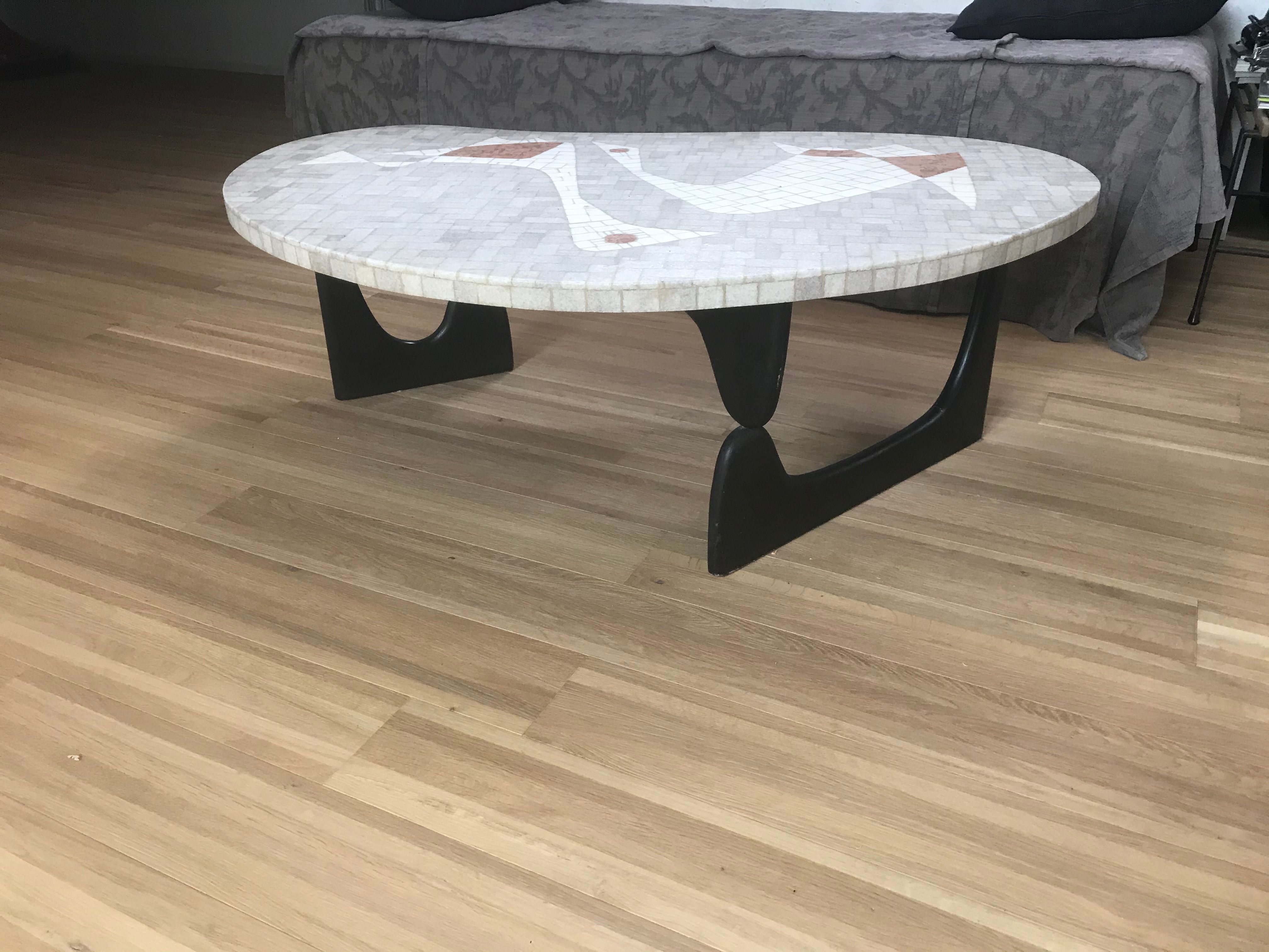 Table basse mosaïque Berthold Muller années 50 60 Brand