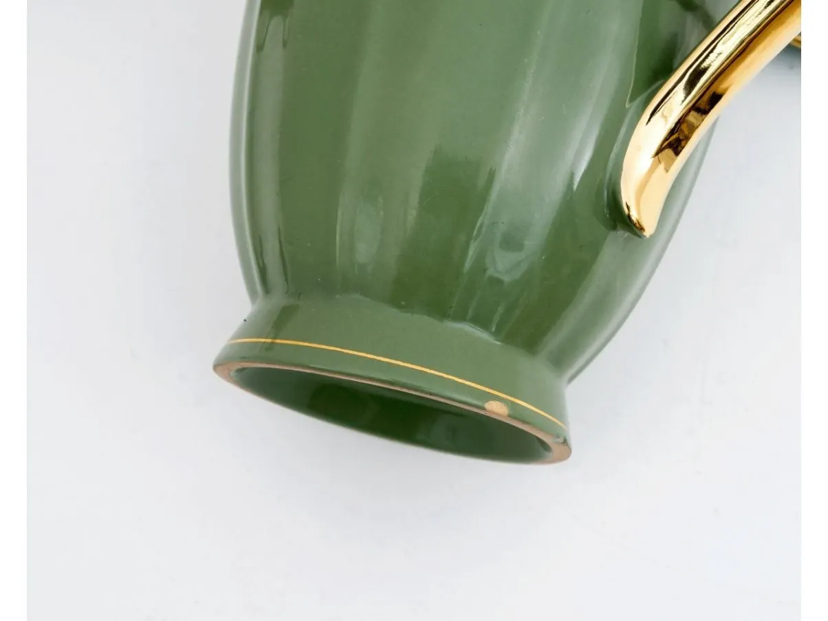 Set da tè in ceramica smaltata e oro, Richard Ginori 8