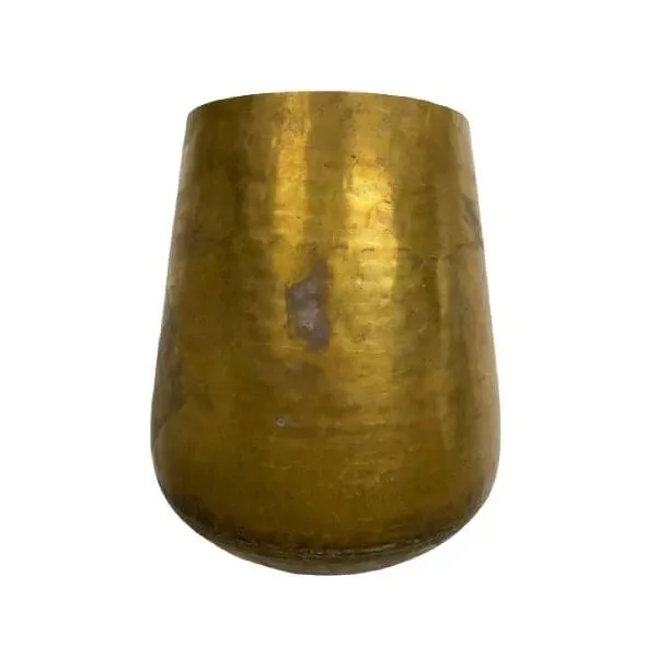 Gilded brass vase, Shishi image