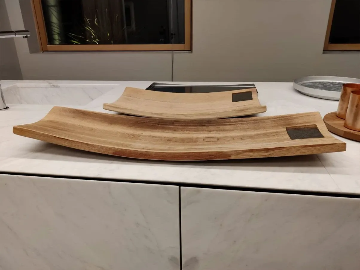 Barrique Set Holz Käsebrett und Servierplatte 2