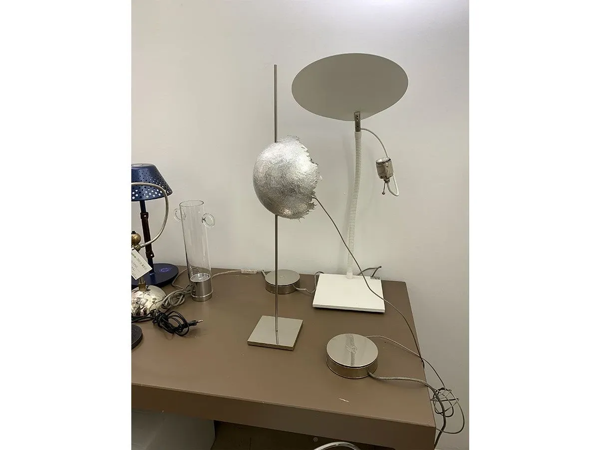 PostKrisi table lamp (silver), Catellani & Smith 