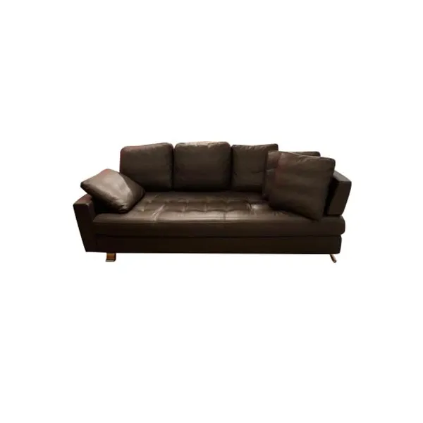 Forever 3 seater sofa in leather (brown), Alberta Salotti image