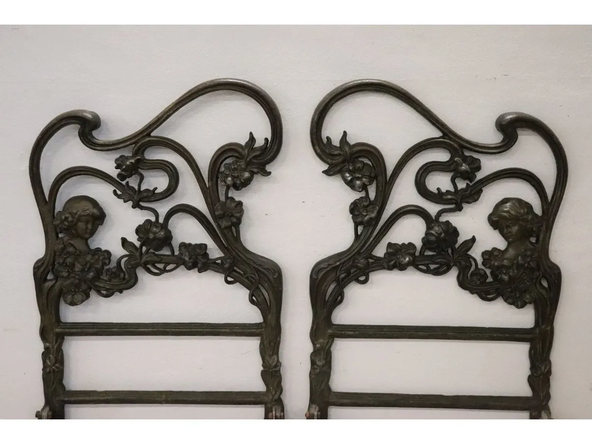 Vintage cast iron double bed ('800) 2