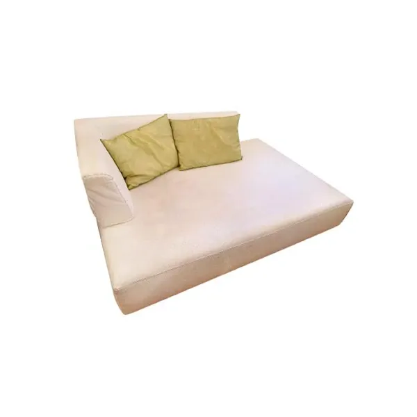 L  &#039;Homme et la Femme sofa in eco-leather (white) 
