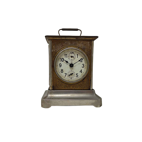 Table clock with music box and alarm clock (1930s), Junghans image