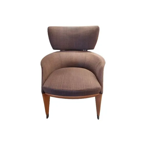 Commodus armchair in fabric and maple wood, Giorgetti image