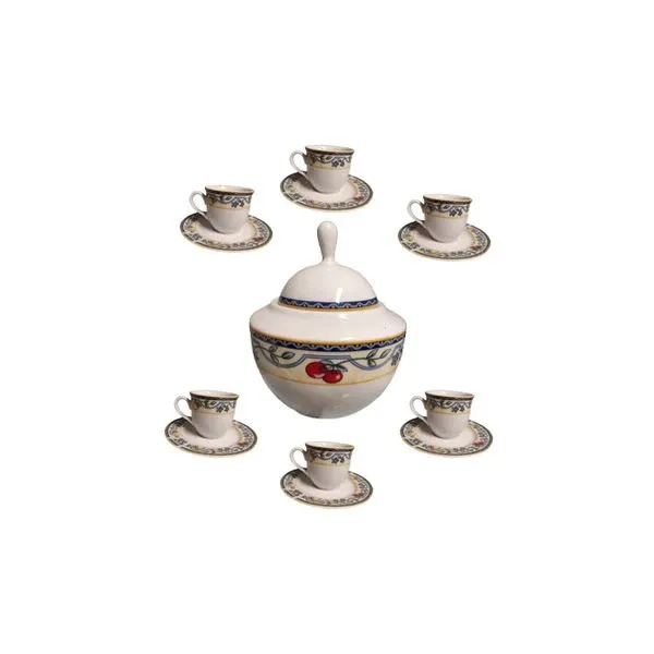 Set servizio da caffè in porcellana decorata, Luisenburg  