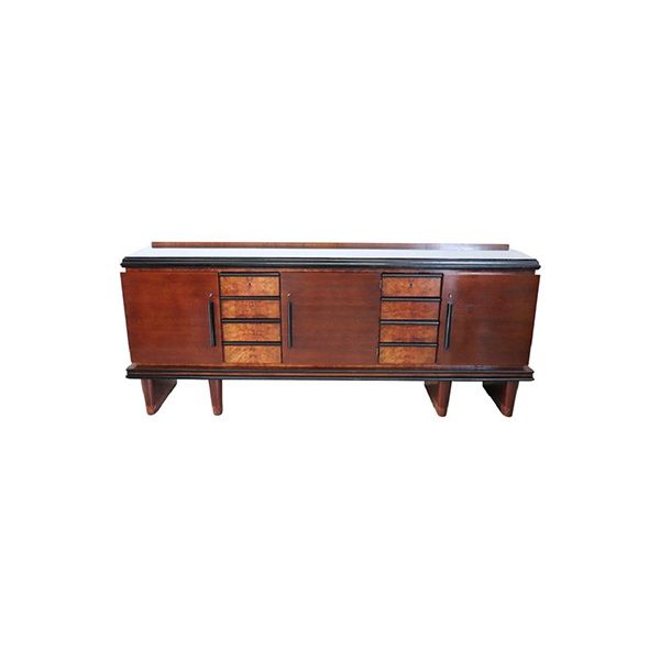 Vintage sideboard in ebony and walnut (1930s), image