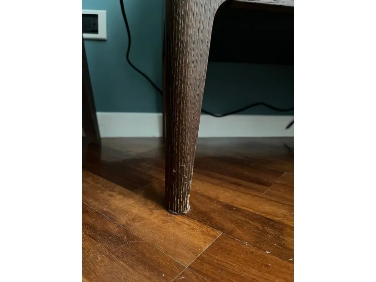 Giotto model oak finish bedside table, Novamobili  3