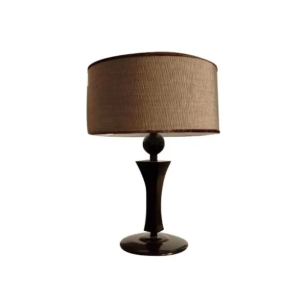 Ginger Roll wooden table lamp (brown), CorteZari image