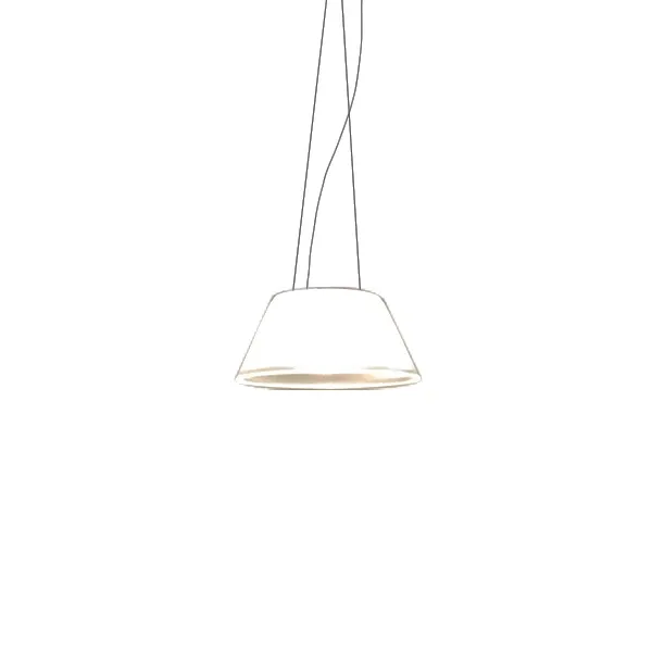 Lampada a sospensione Romeo Moon S2 in vetro pressato, Flos 