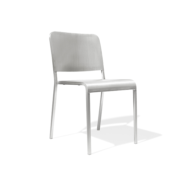 20-06 stackable chair in aluminum (silver), Emeco image