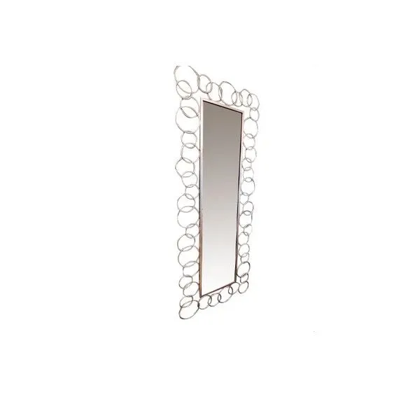 Specchio rettangolare Mondrian in metallo (argento), Cantori image