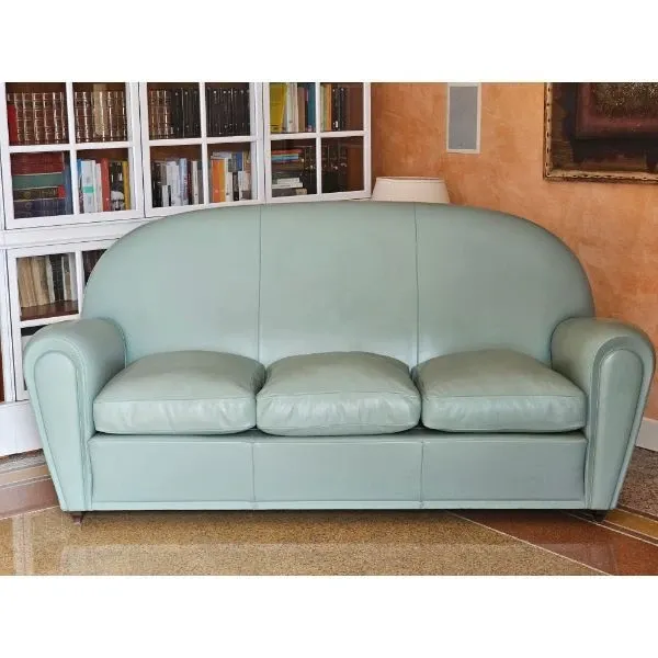 Divano Berlin 3 Posti DOMO.collection – Tessuto Verde, 178x90x89 Cm, Imbottitura Con Molla Ondulata