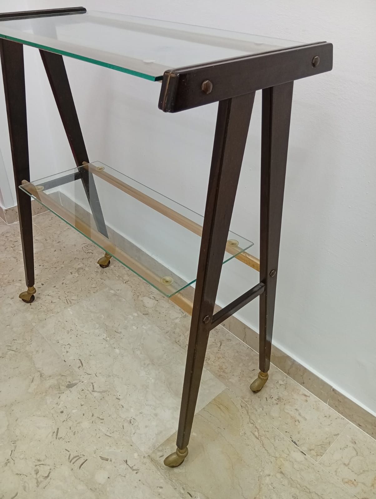 Carrello porta tv/bar Mid Century (anni '60) Front