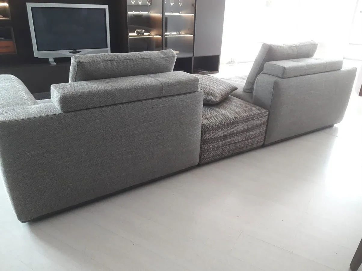 Divano componibile Albert in tessuto (grigio), Molteni&C 1