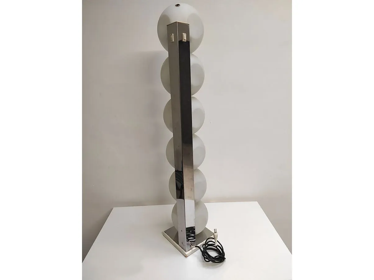 P440 floor lamp in glass and steel, Luci Illuminazione 1