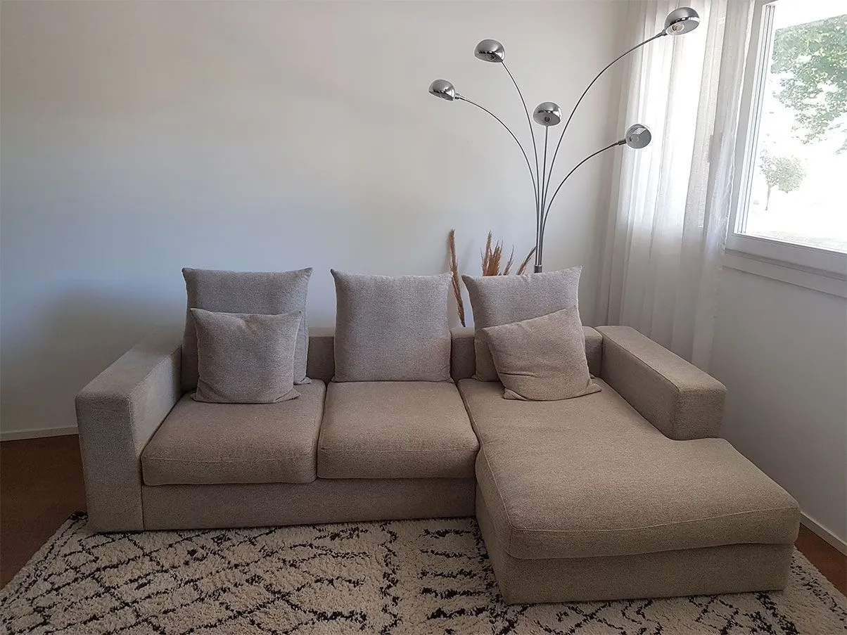 Cenova 5 seater sofa with peninsula fabric (grey), BoConcept Cenova 5 seater sofa with peninsula fabric (grey), BoConcept